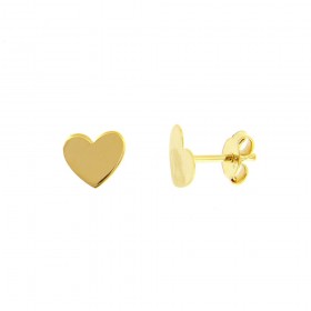 Orecchini Donna Raggi A Lobo Cuore in Oro Giallo 9kt