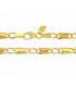 Collana Raggi Catena Maglia Alternata Oro Giallo 9k