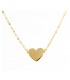 Collana Raggi in Oro Giallo 9kt con Cuore Piatto