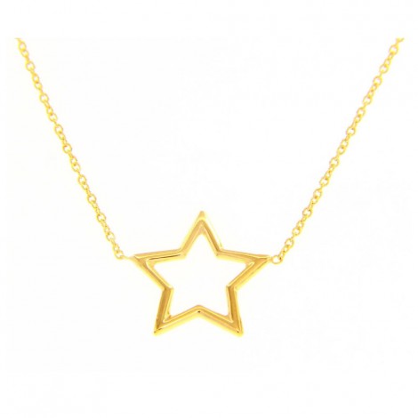 Collana Raggi in Oro Giallo 9kt con Stella