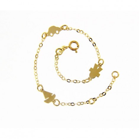 Bracciale Junior Raggi Bimbo Oro Giallo 9kt