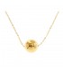 Collana Raggi in Oro Giallo 9kt con Sfera Centrale