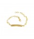 Bracciale Junior Raggi Con Targhetta 9kt 16cm