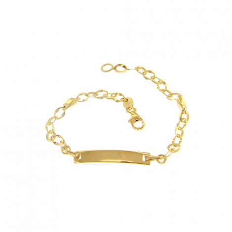 Bracciale Junior Raggi Con Targhetta 9kt 16cm
