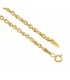 Bracciale Raggi Catena Corda Intrecciata in Oro Giallo 9kt 19cm