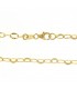 Collana Donna Raggi Catena Rolò 50 cm Oro Giallo 9k