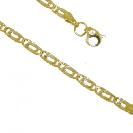 Bracciale Raggi Catena Occhio di Pernice 19cm Oro Giallo 9kt