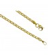 Bracciale Raggi Catena Maglia Traversino 19cm in Oro Giallo 9kt