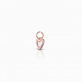 Le Bebé Lock Your Love Charm Cuore Oro Rosa 9 KT LBB163