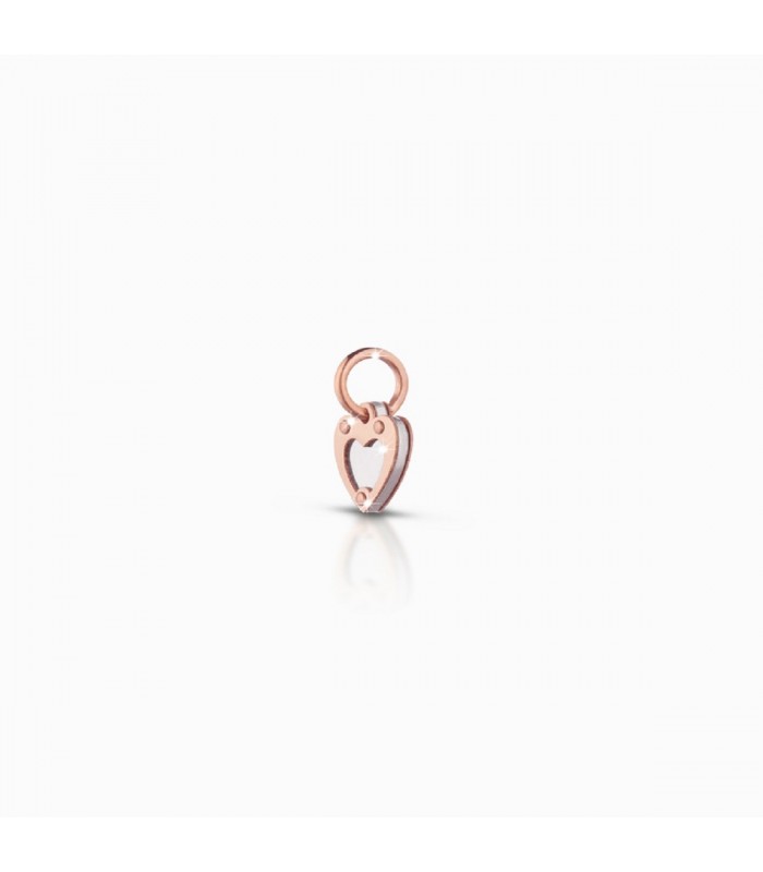 Le Bebé Lock Your Love Charm Cuore Oro Rosa 9 KT LBB163 Le Bebé Lock Your Love Charm Cuore Oro Rosa 9 KT LBB163
