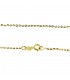 Collana Raggi Catena Maglia Brillantata 40cm in Oro Giallo 9kt