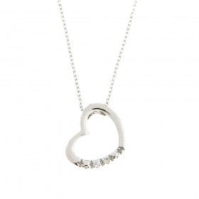 Collana Donna Miluna cuore diamanti cld4221