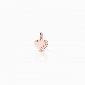 Le Bebé Lock Your Love Charm Cuore Oro Rosa 9 KT LBB163