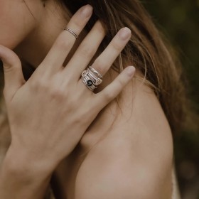 Anello Donna Cuori & Frecce Tondo Argento SATON-10