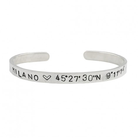 Bracciale Donna Cuori & Frecce Argento 925 Personalizzabile BRBA