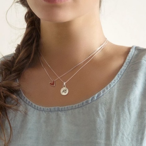 Girocollo Donna Cuori & Frecce Pendente Irregolare Argento 925 SMZODB