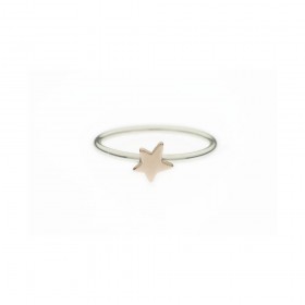 Anello Donna Cuori & Frecce Stellina Argento 925 e Oro Rosa 9k SGASTE