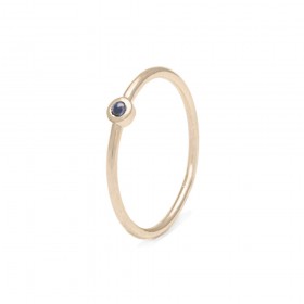 Anello Donna Slim con Zaffiro Oro 9k SLGACZ