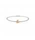 Bracciale Donna Rigido Argento 925 e Cuore Oro Rosa 9kt SGBC