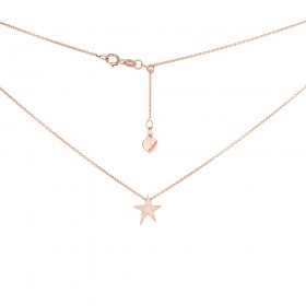 Girocollo Donna Oro Rosa 9k Ciondolo Stella GGIRSTAR