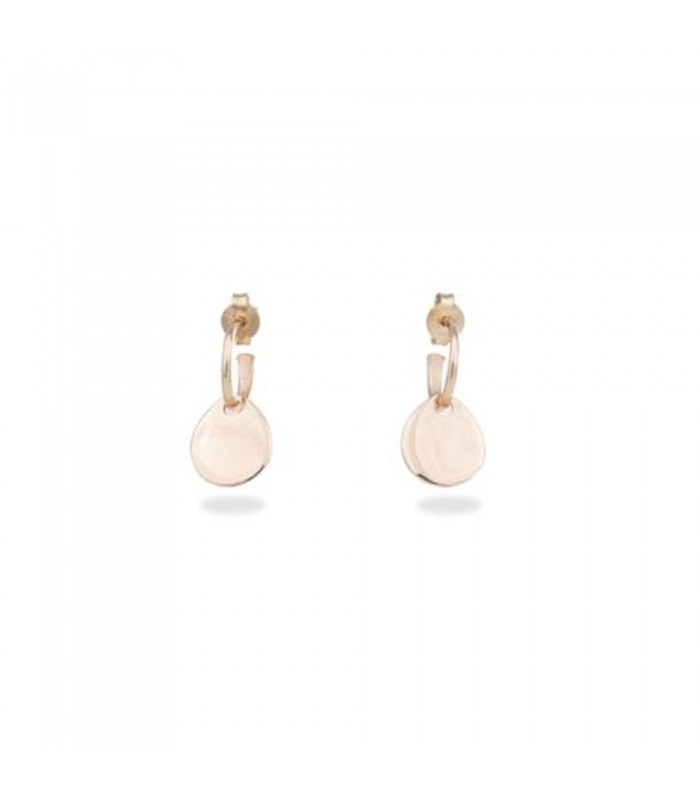 Charm Dodo Lettera F in oro rosa 9kt, modello grande