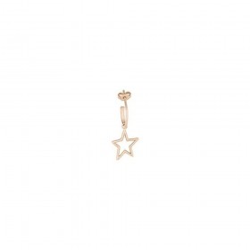 Monoorecchino Donna Cerchietto con Stellina Oro Rosa 9kt GORA+GOSTE