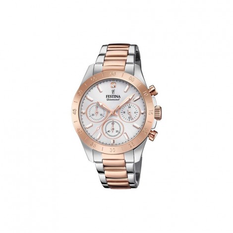 Orologio Donna Festina Boyfriend Cronografo Silver Rosé F20398/1