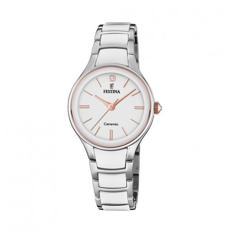 Orologio Donna Festina Solo Tempo Ceramic Bianco Rosè F20474/2