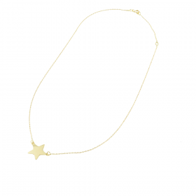 Collana Raggi in Oro Giallo 18kt con Stella Piccola