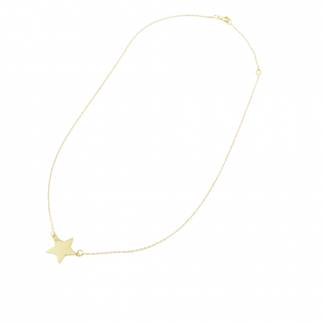 Collana Raggi in Oro Giallo 18kt con Stella Piccola