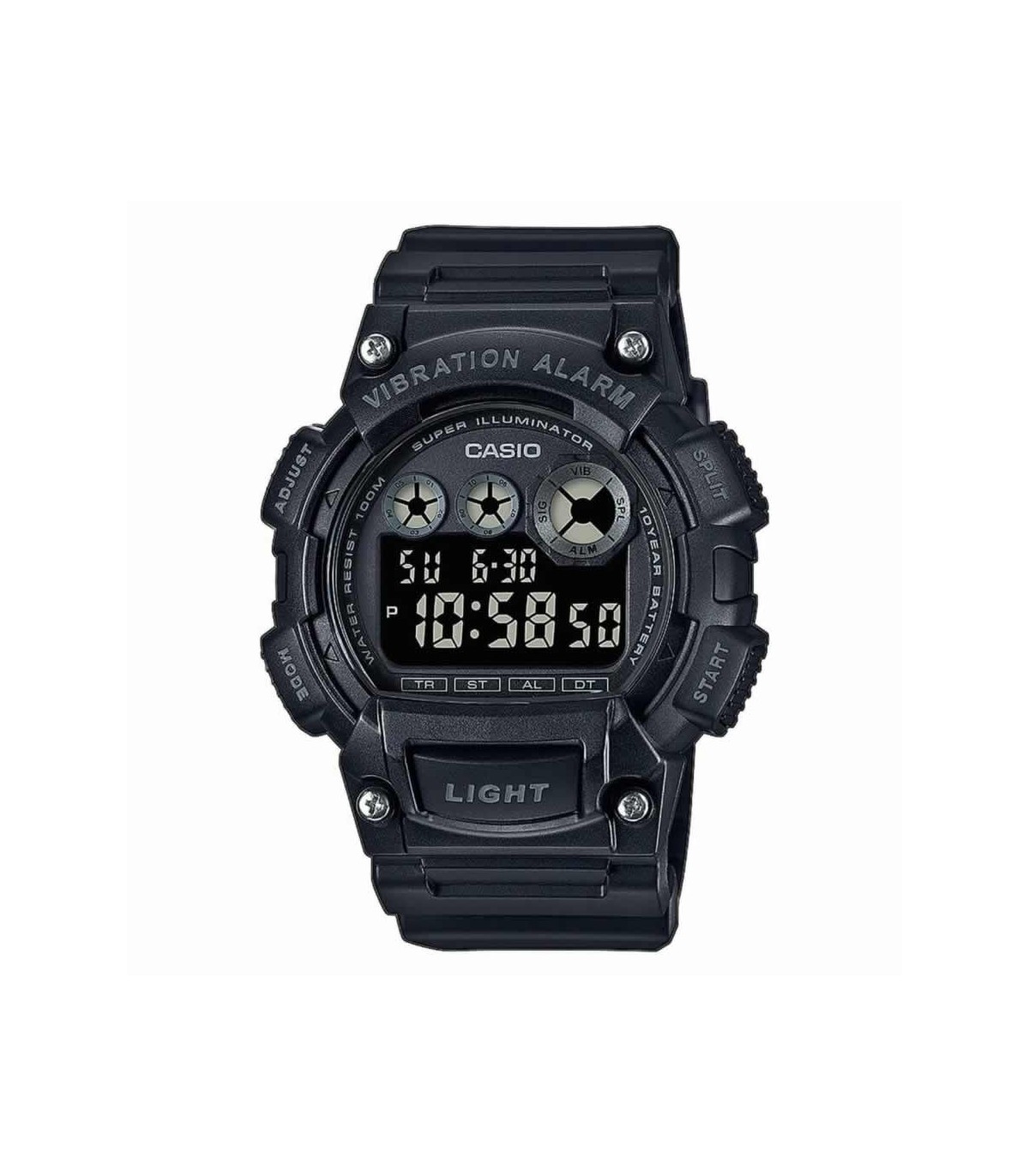 Orologio casio nero gomma outlet