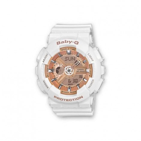 Orologio Casio Baby-G Gomma Bianco Gold BA-110-7A1ER