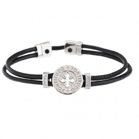 Bracciale Unisex Tuum Settedoni Fortitudo in Nappa BRDIF90CPND