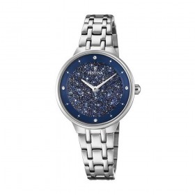 Orologio Donna Festina Mademoiselle Solo Tempo Swarovski Pavé Blu F20382/2