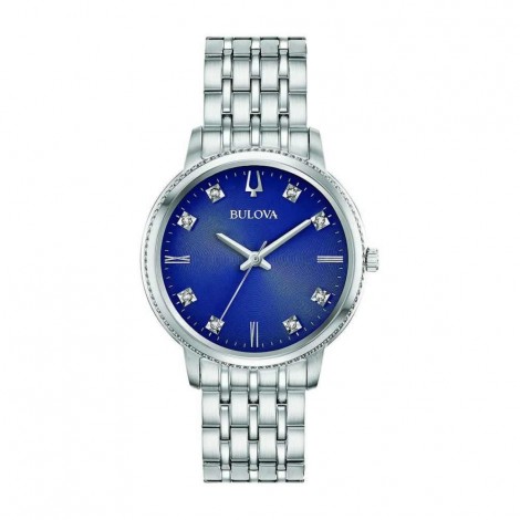 Orologio Bulova Donna Classic Diamanti Madreperla Blu 96P206