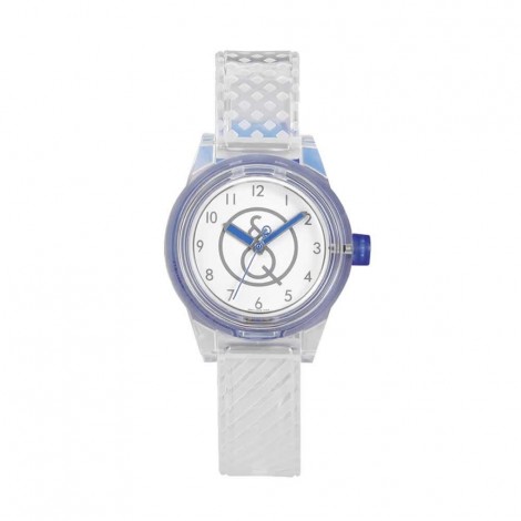 Orologio Smile Solar Mini Bianco e Blu Resina 32mm RP01J008Y