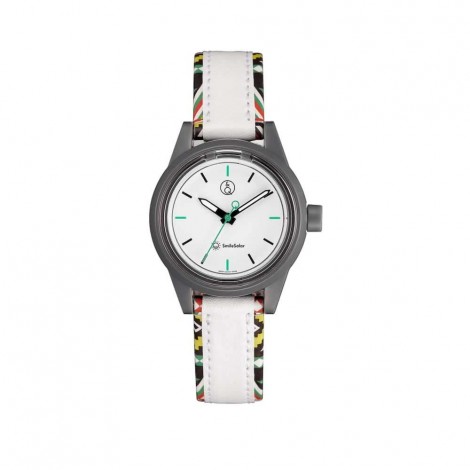 Orologio Smile Solar Bianco con Dettagli Multicolor RP01J023Y