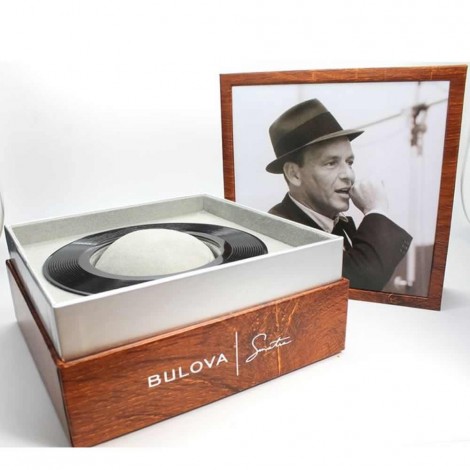 Orologio Uomo Bulova Collezione Frank Sinatra 40mm Cinturino in Pelle Marrone 96B359
