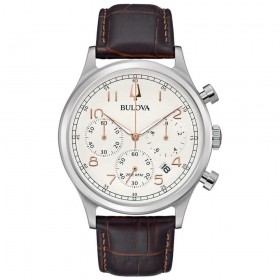 Orologio Cronografo Uomo Bulova Collezione Frank Sinatra 40mm Marrone 96B355
