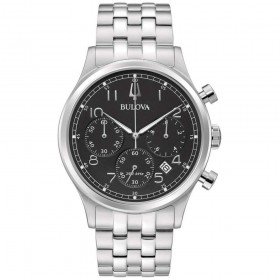 Orologio Cronografo Uomo Bulova Collezione Frank Sinatra 43mm Acciaio 96B357