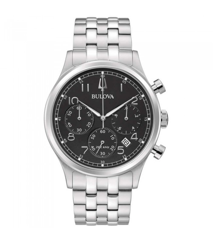 Orologio Cronografo Uomo Bulova Collezione Frank Sinatra 43mm Acciaio 96B357 Orologio Cronografo Uomo Bulova Collezione Frank Sinatra 43mm Acciaio 96B357
