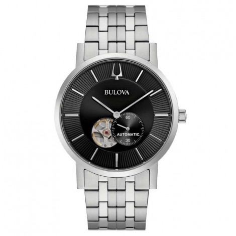 Orologio Uomo Bulova Solo Tempo Clipper Automatic 42mm Acciaio e Nero 96A239