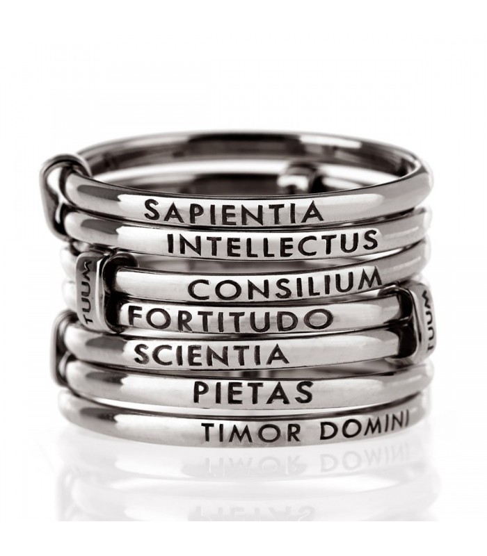 Anello Unisex Tuum Settedoni Argento Brunito DONIL090A00 Anello Unisex Tuum Settedoni Argento Brunito DONIL090A00