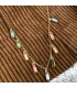 Girocollo Donna Raggi Ciondoli Zirconi Rettangolari Multicolore