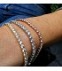 Bracciale Tennis Donna Raggi Argento 925 Rosato e Zirconi