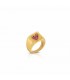 Anello OPS Icon Argento 925 Gold Cuore Zirconi Rossi OPS-ICG12-08
