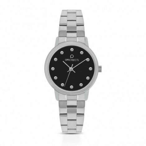 Orologio Donna Ops Objects Hera Silver Quadrante Nero OPSPW-727