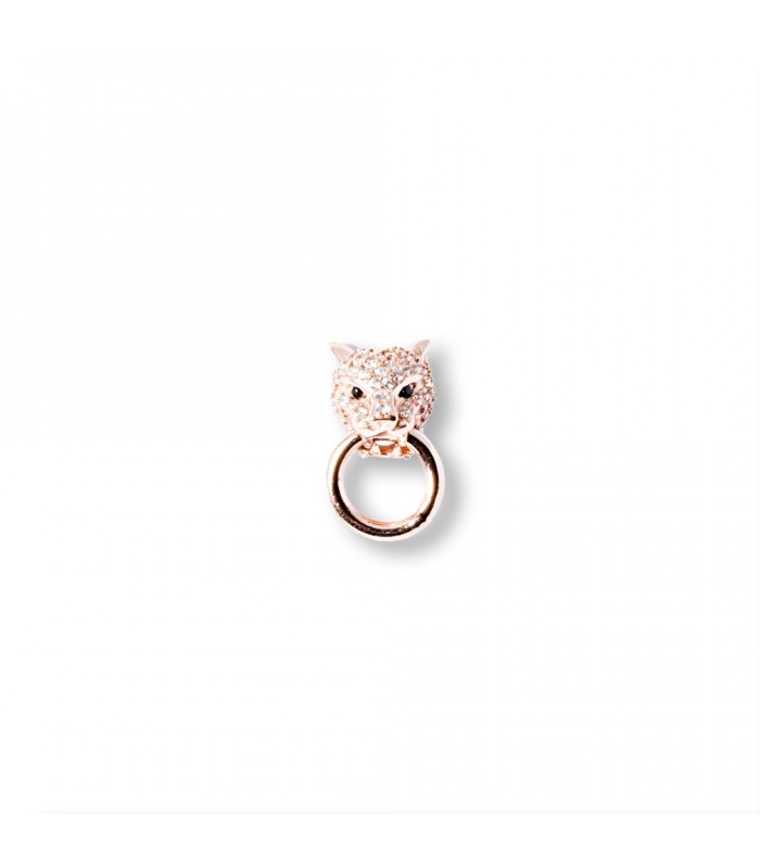 Monorecchino Donna Raggi Argento 925 Rosato Ghepardo Monorecchino Donna Raggi Argento 925 Rosato Ghepardo