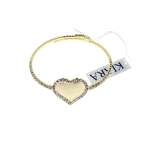 Bracciale Kiara Donna Cuore Satinato Gold KBRD1730G