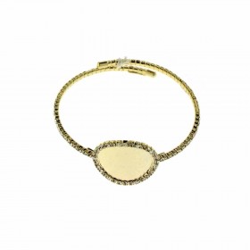 Bracciale Kiara Donna Tondo Satinato Gold KBRD1731G